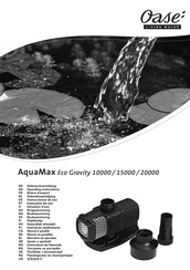 Oase AquaMax Eco Gravity 15000 Notice D'emploi