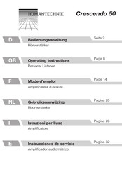 HumanTechnik Crescendo 50 Mode D'emploi