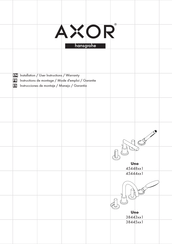 Hansgrohe Axor Uno 45444 1 Série Instructions De Montage