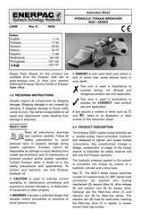 Enerpac SQD-I Série Guide D'instructions