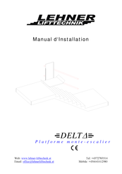 Lehner Lifttechnik DELTA Manuel D'installation