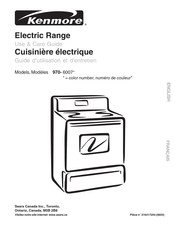 Sears Kenmore 970- 6007 Série Guide D'utilisation Et D'entretien