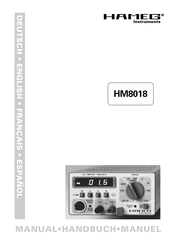 Hameg Instruments HM8018 Manuel