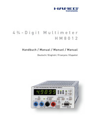 Hameg Instruments HM8012 Manuel