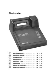 Tintometer Lovibond Photometer Mode D'emploi