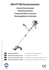 Gartenmeister GM 4T-700 Traduction Du Mode D'emploi D'origine