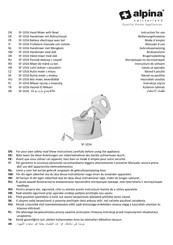 Alpina SF-1016 Mode D'emploi