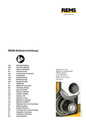 REMS Magnum 2000 RG-T Notice D'utilisation