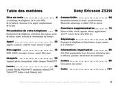 Sony Ericsson Z520i Mode D'emploi