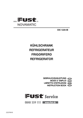 Fust NOVAMATIC EKI 1220-IB Mode D'emploi