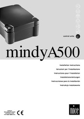 Nice mindyA500 Instructions Pour L'installation