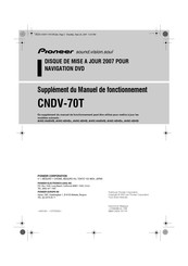 Pioneer CNDV-70T Supplément Du Manuel De Fonctionnement