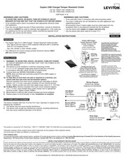 Leviton T5633 Mode D'emploi