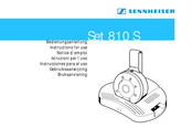 Sennheiser Set 810 S Notice D'emploi