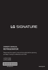 LG SIGNATURE LUPXS3186N Manuel Du Propriétaire
