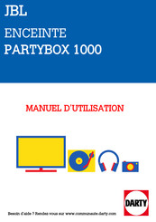 Harman JBL Partybox 1000 Guide Rapide