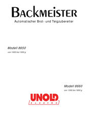Unold Backmeister 8650 Mode D'emploi