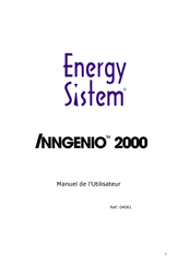 ENERGY SISTEM INNGENIO 2000 Manuel De L'utilisateur