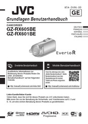 JVC Everio R GZ-RX601BE Guide De L'utilisateur