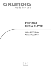 Grundig MPixx 7200/2 GB Mode D'emploi