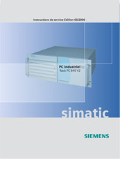 Siemens SIMATIC PC 840 V2 Instructions De Service