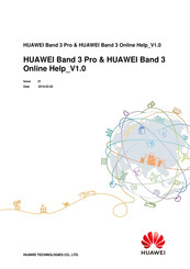 Huawei Band 3 Pro Mode D'emploi