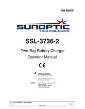 Sunoptic Technologies SSL-3736-2 Manuel Opérateur