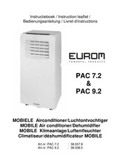 EUROM PAC 9.2 Livret D'instructions