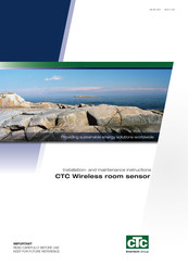 CTC Wireless room sensor Instructions D'installation Et D'entretien