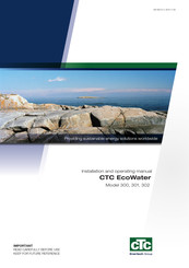 CTC EcoWater 300 Instructions D'installation Et D'entretien