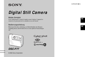 Sony Cyber-shot DSC-F77 Mode D'emploi