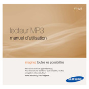Samsung YP-M1 Mode D'emploi