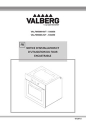 Valberg VALFM56M-NVT Notice D'installation Et D'utilisation