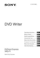 Sony DVDirect Express VRD-P1 Mode D'emploi