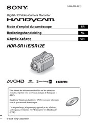 Sony HANDYCAM HDR-SR11E Mode D'emploi