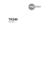 MEMUP TK240 Mode D'emploi