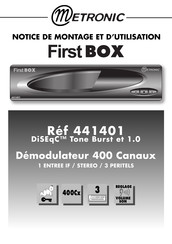 Metronic FirstBOX 441401 Notice De Montage Et D'utilisation