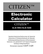 CBM CITIZEN SLD-5600 Instructions D'utilisation