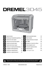 Dremel 3D45-01 Traduction De La Notice Originale