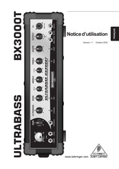 Behringer ULTRABASS BX3000T Notice D'utilisation
