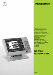 Heidenhain QUADRA-CHEK ND 1100 Guide D'installation