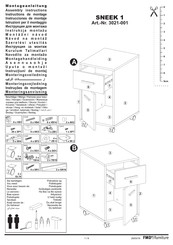 FMD Furniture 3021-001 Instructions De Montage