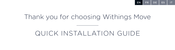 Withings Move Guide D'installation