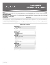 Amana AGS6603SFS Instructions D'utilisation