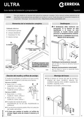 Erreka ULS6EC Guide Rapide D'installation Et Programmation