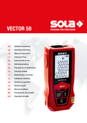 Sola vector 50 Manuel D'instructions