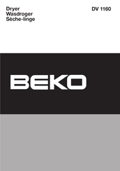 Beko DV 1160 Mode D'emploi