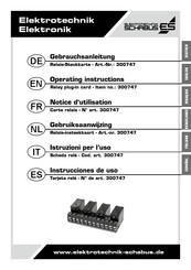 Elektrotechnik Schabus 300747 Manuel D'utilisation