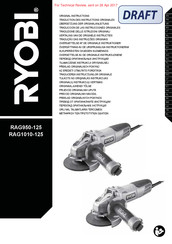 Ryobi RAG1010-125 Traduction Des Instructions Originales
