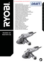 Ryobi RAG950-125 Traduction Des Instructions Originales